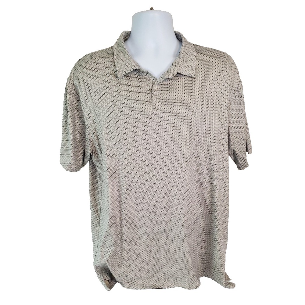 J.B. Holt Men's XL Polo Shirt Geometric Print